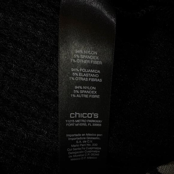 Travelers by Chico’s SZ 2 (Large) Cardigan Draped Open-Front Stretch 3/4 Sleeve - Picture 8 of 9